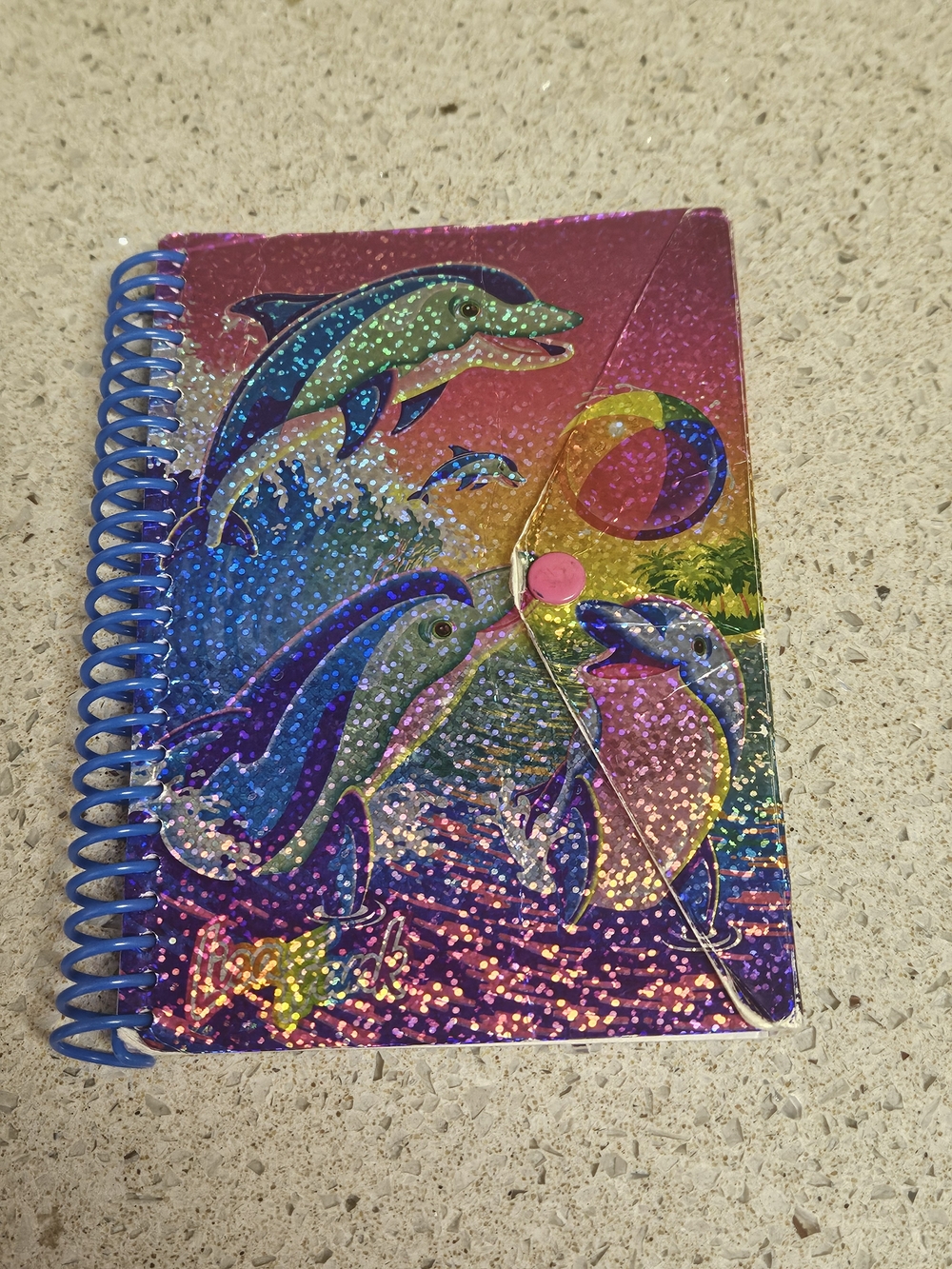 Vintage Lisa Frank 1990s Miniature Spiral Notebook - USED